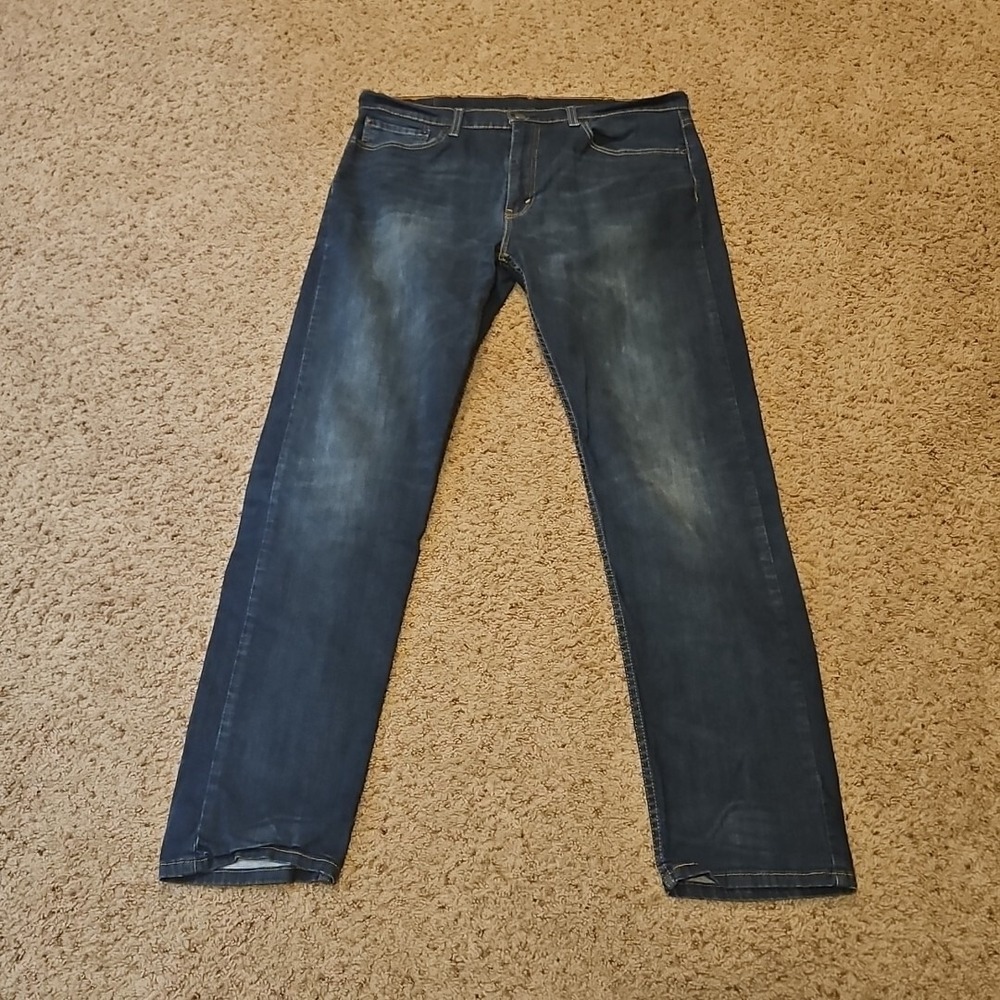 Levis 502 Jeans Mens 38x38 Blue Tapered Leg‎ Dark Wash